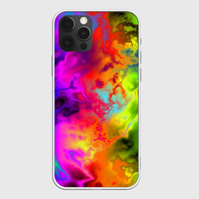 Чехол для iPhone 12 Pro Max с принтом Красочное безумие в Новосибирске, Силикон |  | кислота | радуга | разноцветный | яркий