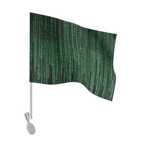 Флаг для автомобиля с принтом Матрица в Новосибирске, 100% полиэстер | Размер: 30*21 см | Тематика изображения на принте: атака | буквы | виртуальный мир | вирус | гаджет | девайс | иероглифы | интернет | компьютер | матрица | паутина | программист | сеть | символы | софт | хакер | цифры