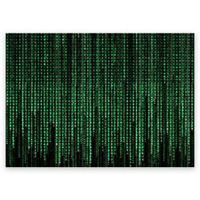 Поздравительная открытка с принтом Матрица в Новосибирске, 100% бумага | плотность бумаги 280 г/м2, матовая, на обратной стороне линовка и место для марки
 | атака | буквы | виртуальный мир | вирус | гаджет | девайс | иероглифы | интернет | компьютер | матрица | паутина | программист | сеть | символы | софт | хакер | цифры