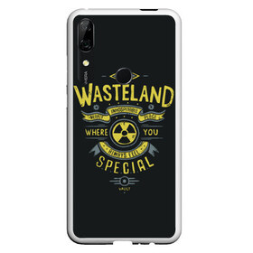 Чехол для Honor P Smart Z с принтом Come to Wasteland в Новосибирске, Силикон | Область печати: задняя сторона чехла, без боковых панелей | Тематика изображения на принте: atom | bomb | boy | fallout | radioactive | vault | wasteland | атом | бой | бомба | волт | мальчик | радиация | фоллаут | ядерная