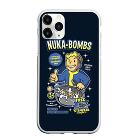 Чехол для iPhone 11 Pro Max матовый с принтом Nuka Bombs в Новосибирске, Силикон |  | atom | bomb | boy | fallout | radioactive | vault | wasteland | атом | бой | бомба | волт | мальчик | радиация | фоллаут | ядерная