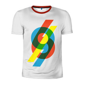Мужская футболка 3D спортивная с принтом 69 в Новосибирске, 100% полиэстер с улучшенными характеристиками | приталенный силуэт, круглая горловина, широкие плечи, сужается к линии бедра | math | number | retro | алгебра | математика | ностальгия | ретро | цифра | число