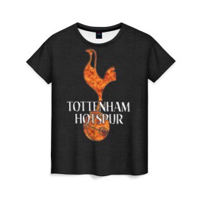 Женская футболка 3D с принтом Тоттенхэм Хотспур в Новосибирске, 100% полиэфир ( синтетическое хлопкоподобное полотно) | прямой крой, круглый вырез горловины, длина до линии бедер | club | english | football | tottenham hotspur | английский | клуб | лондон | тоттенхэм хотспур | футбольный