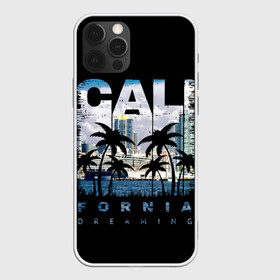 Чехол для iPhone 12 Pro с принтом Калифорния в Новосибирске, силикон | область печати: задняя сторона чехла, без боковых панелей | america | beach | california state | los angeles | palm trees | sea | states | united | usa | америки | калифорния | лос анджелес | море | пальмы | пляж | соединенные | сша | штат | штаты