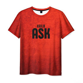 Мужская футболка 3D с принтом Любовь на прокат в Новосибирске, 100% полиэфир | прямой крой, круглый вырез горловины, длина до линии бедер | 
