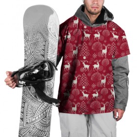 Накидка на куртку 3D с принтом Олени в Новосибирске, 100% полиэстер |  | Тематика изображения на принте: deer | forest | new year | snow | tree | trees | деревья | елки | лес | олени | снег | снежинки