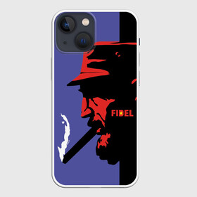 Чехол для iPhone 13 mini с принтом Fidel в Новосибирске,  |  | castro | che | fidel | guevara | гевара | кастро | фидель | че