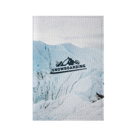 Обложка для паспорта матовая кожа с принтом Snowboarding в Новосибирске, натуральная матовая кожа | размер 19,3 х 13,7 см; прозрачные пластиковые крепления | extreme | snowboarding | sport | winter | горы | движение | приключения | снег | сноуборд | спорт | экстрим