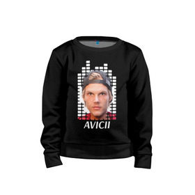 Детский свитшот хлопок с принтом EQ - Avicii в Новосибирске, 100% хлопок | круглый вырез горловины, эластичные манжеты, пояс и воротник | Тематика изображения на принте: avicii | beatport | club | dj | edm | electro | eq | house | levels | music | production | radio | techno | top | trance | дискотека | звезда | клуб | музыка | музыкант | продюссер | радио | фестиваль | швеция | эквалайзер