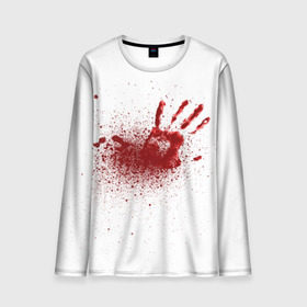 Мужской лонгслив 3D с принтом кровавая футболка в Новосибирске, 100% полиэстер | длинные рукава, круглый вырез горловины, полуприлегающий силуэт | кровь