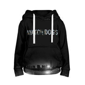 Детская толстовка 3D с принтом Watch Dogs 2 в Новосибирске, 100% полиэстер | двухслойный капюшон со шнурком для регулировки, мягкие манжеты на рукавах и по низу толстовки, спереди карман-кенгуру с мягким внутренним слоем | dogs | ubisoft | watch | watchdogs | псы | сторожевые | хакер