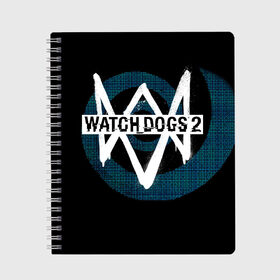 Тетрадь с принтом Watch Dogs 2 в Новосибирске, 100% бумага | 48 листов, плотность листов — 60 г/м2, плотность картонной обложки — 250 г/м2. Листы скреплены сбоку удобной пружинной спиралью. Уголки страниц и обложки скругленные. Цвет линий — светло-серый
 | dogs | ubisoft | watch | watchdogs | псы | сторожевые | хакер