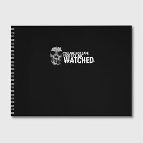 Альбом для рисования с принтом Watch Dogs 2 в Новосибирске, 100% бумага
 | матовая бумага, плотность 200 мг. | dogs | ubisoft | watch | watchdogs | псы | сторожевые | хакер