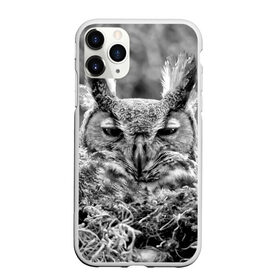 Чехол для iPhone 11 Pro матовый с принтом Филин в Новосибирске, Силикон |  | Тематика изображения на принте: bird | nest | night | nocturnal | owl | predator | гнездо | ночной | птица | сова | филин | хищник