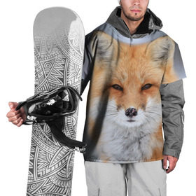Накидка на куртку 3D с принтом Лиса в Новосибирске, 100% полиэстер |  | animal | fox | look | predator | red | sly | wild | взгляд | дикая | животное | лиса | рыжая | хитрая | хищник
