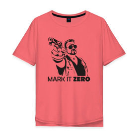 Мужская футболка хлопок Oversize с принтом Walter Sobchak в Новосибирске, 100% хлопок | свободный крой, круглый ворот, “спинка” длиннее передней части | the big lebowski | walter sobchak | большой лебовски