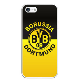 Чехол для iPhone 5/5S матовый с принтом Borussia Dortmund FC в Новосибирске, Силикон | Область печати: задняя сторона чехла, без боковых панелей | боруссия | германия | дортмунд | клуб | фк | футбол | футбольный