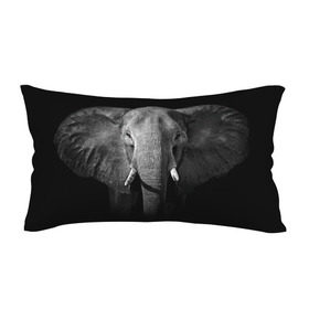 Подушка 3D антистресс с принтом Слон в Новосибирске, наволочка — 100% полиэстер, наполнитель — вспененный полистирол | состоит из подушки и наволочки на молнии | animal | big | black   white | elephant | wild | большой | дикий | животное | слон | черно   белый