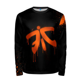 Мужской лонгслив 3D с принтом cs:go - Fnatic (Black collection) в Новосибирске, 100% полиэстер | длинные рукава, круглый вырез горловины, полуприлегающий силуэт | 0x000000123 | cs | csgo | fnatic | кс | ксго | фнатик