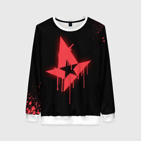 Женский свитшот 3D с принтом cs:go - Astralis (Black collection) в Новосибирске, 100% полиэстер с мягким внутренним слоем | круглый вырез горловины, мягкая резинка на манжетах и поясе, свободная посадка по фигуре | 0x000000123 | astralis | cs | csgo | астралис | кс | ксго