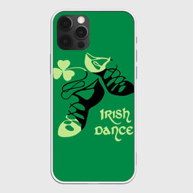 Чехол для iPhone 12 Pro Max с принтом Ireland Irish dance в Новосибирске, Силикон |  | background | black | clover | dance | green | ireland | irish | petal | soft shoes | зеленый | ирландия | ирландский | клевер | лепесток | мягкая | обувь | танец | фон | черная