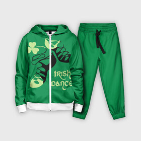 Детский костюм 3D с принтом Ireland, Irish dance в Новосибирске,  |  | background | black | clover | dance | green | ireland | irish | petal | soft shoes | зеленый | ирландия | ирландский | клевер | лепесток | мягкая | обувь | танец | фон | черная