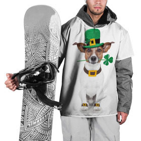 Накидка на куртку 3D с принтом Ирландия в Новосибирске, 100% полиэстер |  | animal | breed | clover | dog | folk | fun | funny | hat | hero | ireland | irish | saint patrick | герой | животное | ирландия | ирландский | клевер | народный | порода | прикол | святой патрик | собака | шляпа | шутка