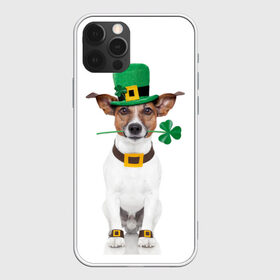 Чехол для iPhone 12 Pro Max с принтом Ирландия в Новосибирске, Силикон |  | Тематика изображения на принте: animal | breed | clover | dog | folk | fun | funny | hat | hero | ireland | irish | saint patrick | герой | животное | ирландия | ирландский | клевер | народный | порода | прикол | святой патрик | собака | шляпа | шутка