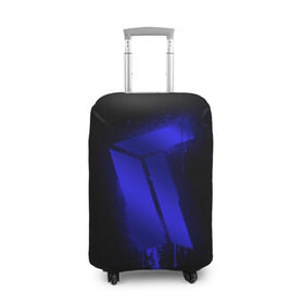 Чехол для чемодана 3D с принтом cs:go - Titan (Black collection) в Новосибирске, 86% полиэфир, 14% спандекс | двустороннее нанесение принта, прорези для ручек и колес | Тематика изображения на принте: 0x000000123 | cs | csgo | titan | кс | ксго | титан