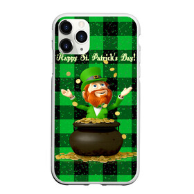 Чехол для iPhone 11 Pro матовый с принтом Ирландия в Новосибирске, Силикон |  | irish | st. patricks day | зеленый | ирландец | лепрекон