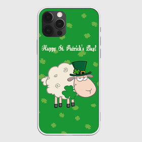 Чехол для iPhone 12 Pro Max с принтом Ирландия в Новосибирске, Силикон |  | Тематика изображения на принте: irish | sheep | st. patricks day | зеленый | ирландец | лепрекон | оваечка | овца
