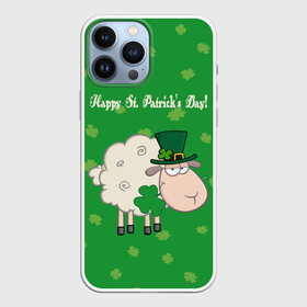 Чехол для iPhone 13 Pro Max с принтом Ирландия в Новосибирске,  |  | irish | sheep | st. patricks day | зеленый | ирландец | лепрекон | оваечка | овца