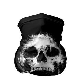 Бандана-труба 3D с принтом Evil Skull в Новосибирске, 100% полиэстер, ткань с особыми свойствами — Activecool | плотность 150‒180 г/м2; хорошо тянется, но сохраняет форму | bone | dark | death | evil | hipster | skelet | skull | кости | скелет | темнота | хипстер | череп