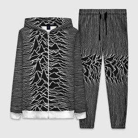 Женский костюм 3D с принтом Joy Division. Unknown Pleasures в Новосибирске,  |  | joy division | альбом | волны | горы | линии | обложка | панк | рок