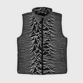 Женский жилет утепленный 3D с принтом Joy Division. Unknown Pleasures в Новосибирске,  |  | joy division | альбом | волны | горы | линии | обложка | панк | рок