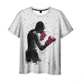 Мужская футболка 3D с принтом Hope Faith в Новосибирске, 100% полиэфир | прямой крой, круглый вырез горловины, длина до линии бедер | boxing | combat | fight | fighter | kickboxing | muay thai | wrestling | боец | бой | бокс | боксер | драка | кикбоксинг | май тай