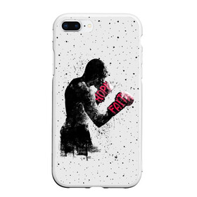 Чехол для iPhone 7Plus/8 Plus матовый с принтом Hope Faith в Новосибирске, Силикон | Область печати: задняя сторона чехла, без боковых панелей | boxing | combat | fight | fighter | kickboxing | muay thai | wrestling | боец | бой | бокс | боксер | драка | кикбоксинг | май тай