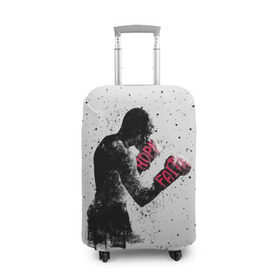 Чехол для чемодана 3D с принтом Hope Faith в Новосибирске, 86% полиэфир, 14% спандекс | двустороннее нанесение принта, прорези для ручек и колес | boxing | combat | fight | fighter | kickboxing | muay thai | wrestling | боец | бой | бокс | боксер | драка | кикбоксинг | май тай