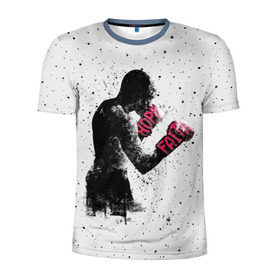 Мужская футболка 3D спортивная с принтом Hope Faith в Новосибирске, 100% полиэстер с улучшенными характеристиками | приталенный силуэт, круглая горловина, широкие плечи, сужается к линии бедра | boxing | combat | fight | fighter | kickboxing | muay thai | wrestling | боец | бой | бокс | боксер | драка | кикбоксинг | май тай