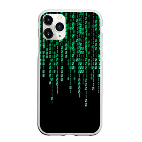 Чехол для iPhone 11 Pro матовый с принтом Матрица в Новосибирске, Силикон |  | background | black | green | matrix | movie | numbers | зеленые | матрица | фильм | фон | цифры | черный