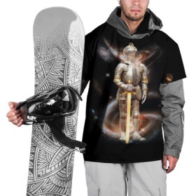 Накидка на куртку 3D с принтом Космический рыцарь в Новосибирске, 100% полиэстер |  | Тематика изображения на принте: 