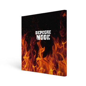 Холст квадратный с принтом Depeche Mode в Новосибирске, 100% ПВХ |  | дипиш | мод | музыка | рок