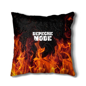 Подушка 3D с принтом Depeche Mode в Новосибирске, наволочка – 100% полиэстер, наполнитель – холлофайбер (легкий наполнитель, не вызывает аллергию). | состоит из подушки и наволочки. Наволочка на молнии, легко снимается для стирки | дипиш | мод | музыка | рок