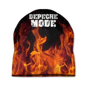 Шапка 3D с принтом Depeche Mode в Новосибирске, 100% полиэстер | универсальный размер, печать по всей поверхности изделия | дипиш | мод | музыка | рок