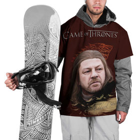 Накидка на куртку 3D с принтом Eddard Stark в Новосибирске, 100% полиэстер |  | eddart | game of thrones | stark | игра престолов | нед | нэд | старк | эддард | эддарт