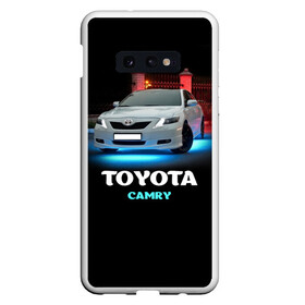 Чехол для Samsung S10E с принтом Toyota Camry в Новосибирске, Силикон | Область печати: задняя сторона чехла, без боковых панелей | camry | toyota | авто. автомобиль | камри | машина | тачка | тойота