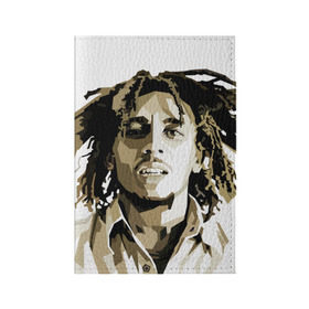 Обложка для паспорта матовая кожа с принтом Ямайка, Боб Марли в Новосибирске, натуральная матовая кожа | размер 19,3 х 13,7 см; прозрачные пластиковые крепления | Тематика изображения на принте: bob marley | reggae