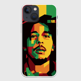 Чехол для iPhone 13 mini с принтом Ямайка, Боб Марли в Новосибирске,  |  | Тематика изображения на принте: bob marley | reggae | регги