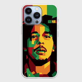 Чехол для iPhone 13 Pro с принтом Ямайка, Боб Марли в Новосибирске,  |  | bob marley | reggae | регги