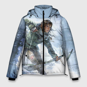 Мужская зимняя куртка 3D с принтом Rise of the Tomb Raider 3 в Новосибирске, верх — 100% полиэстер; подкладка — 100% полиэстер; утеплитель — 100% полиэстер | длина ниже бедра, свободный силуэт Оверсайз. Есть воротник-стойка, отстегивающийся капюшон и ветрозащитная планка. 

Боковые карманы с листочкой на кнопках и внутренний карман на молнии. | rise of the tomb raider | tomb raider | восхождение расхитительницы гробниц | расхитительница гробниц